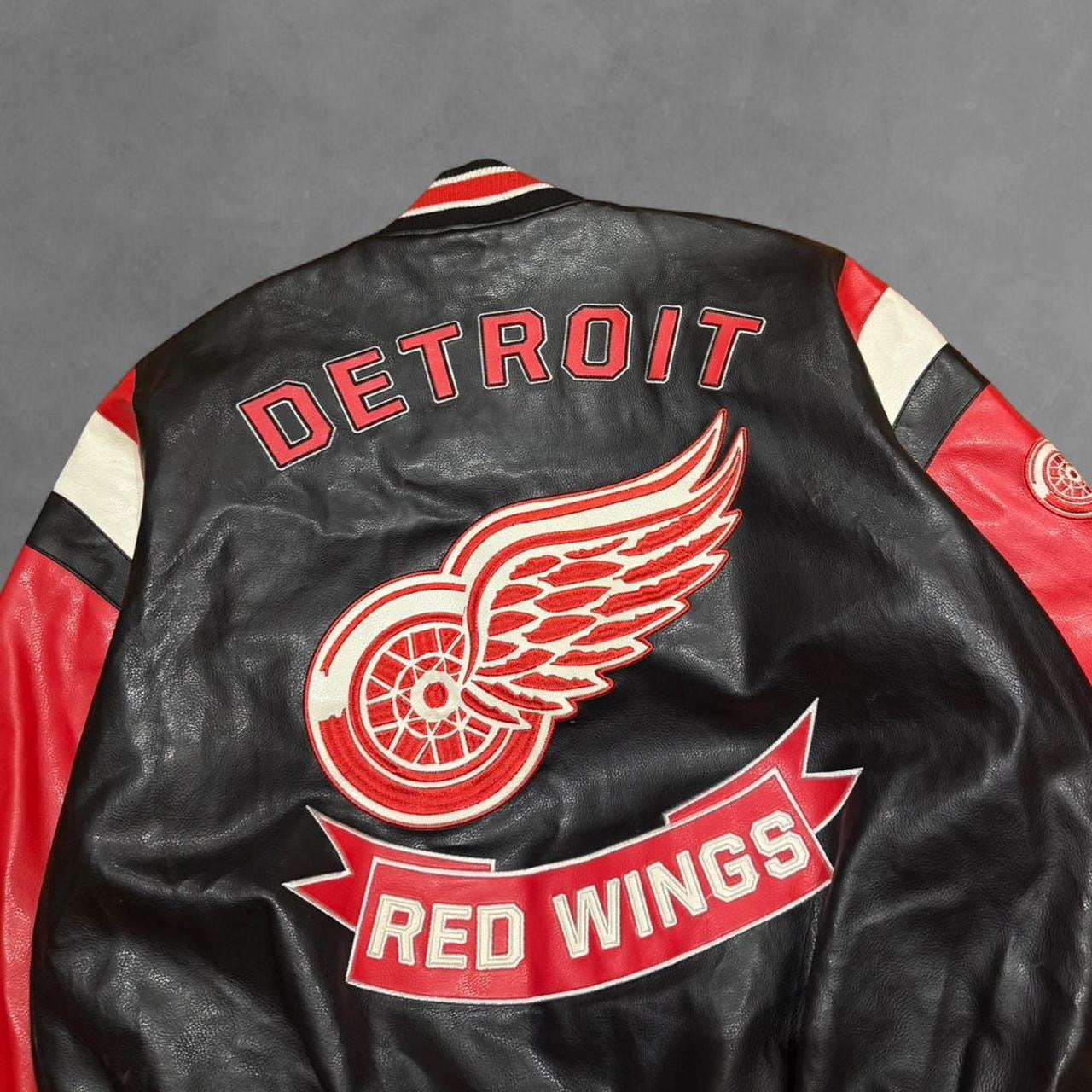 Detroit Red Wings Vintage Leather Jacket
