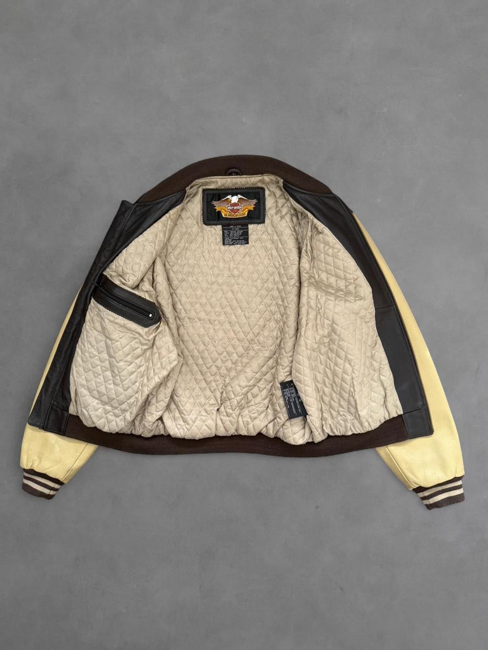 Harley Davidson Leather Bomber Jacket