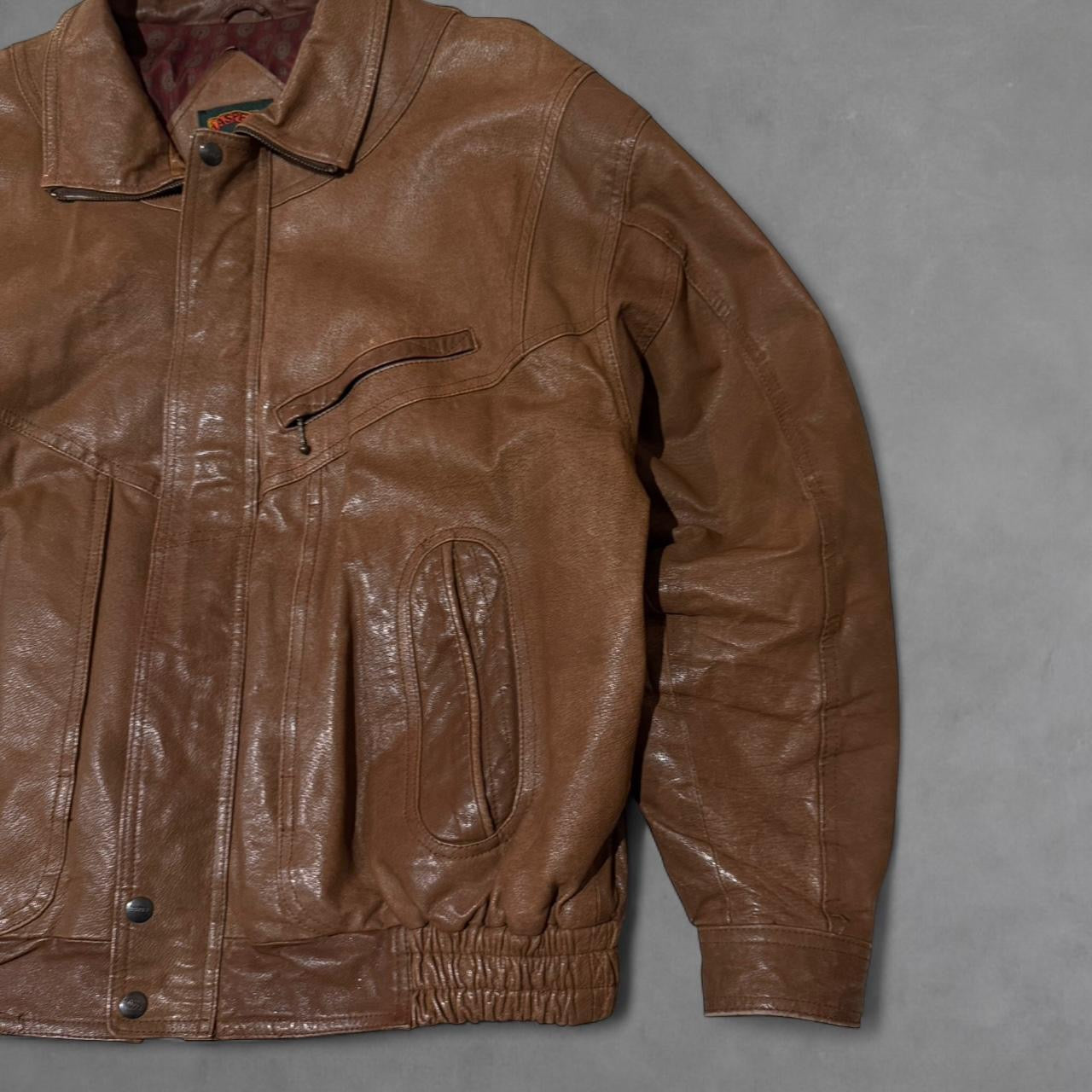 Jasper Leather Bomber Jacket