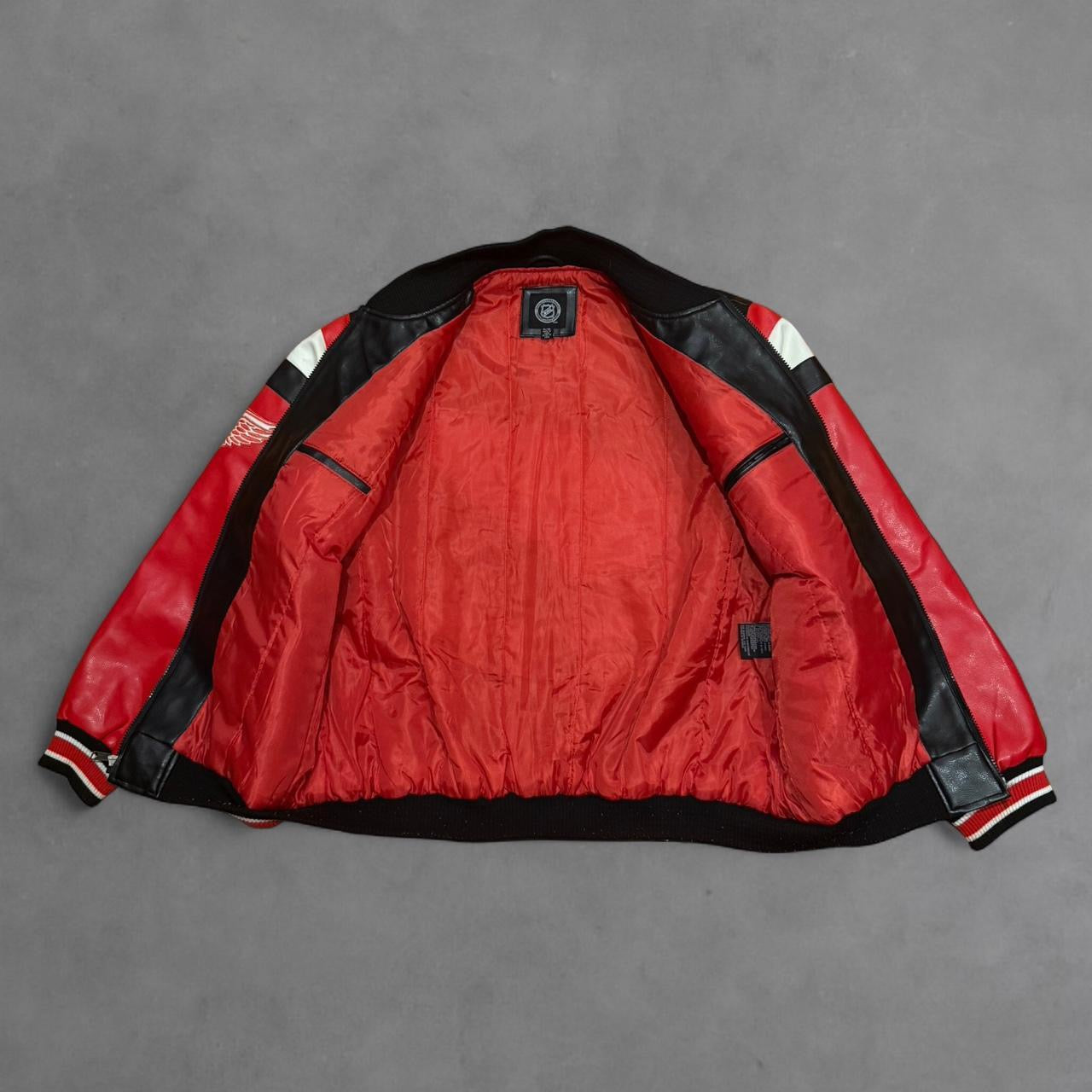 Detroit Red Wings Vintage Leather Jacket