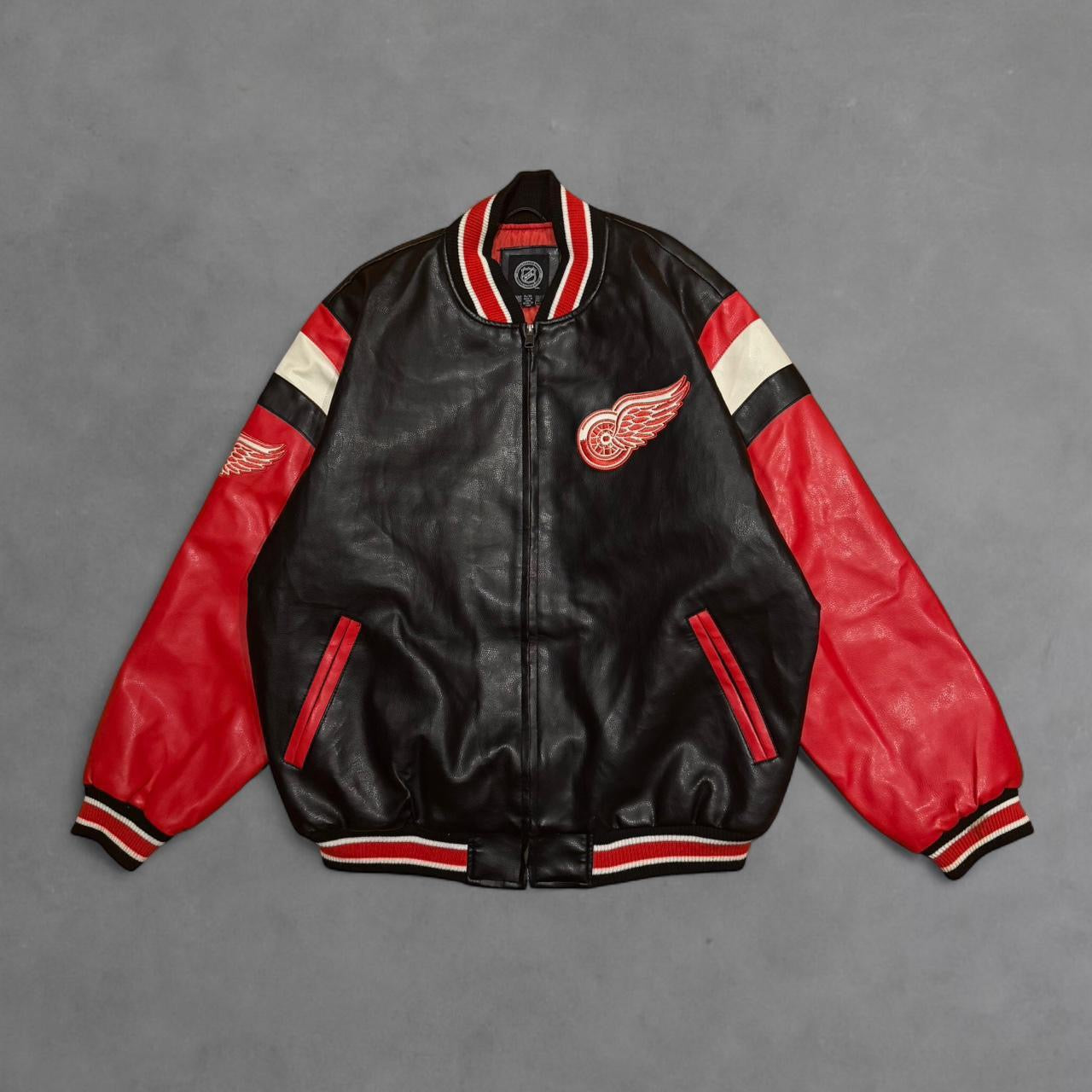 Detroit Red Wings Vintage Leather Jacket