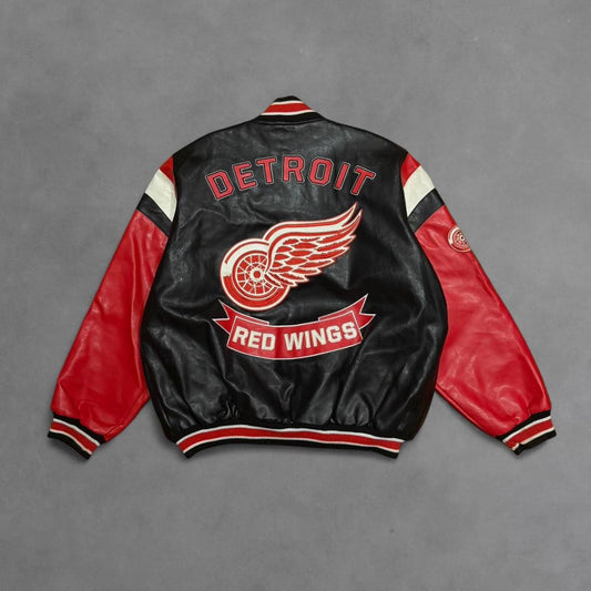Detroit Red Wings Vintage Leather Jacket