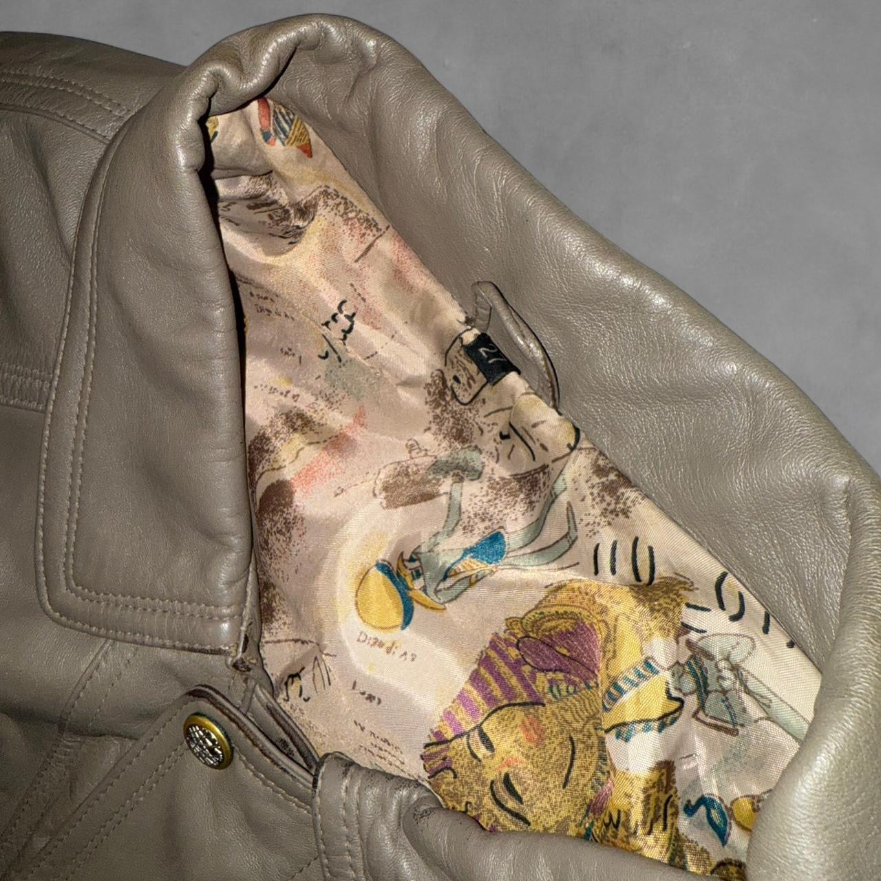 Egyptian Lined Leather Jacket