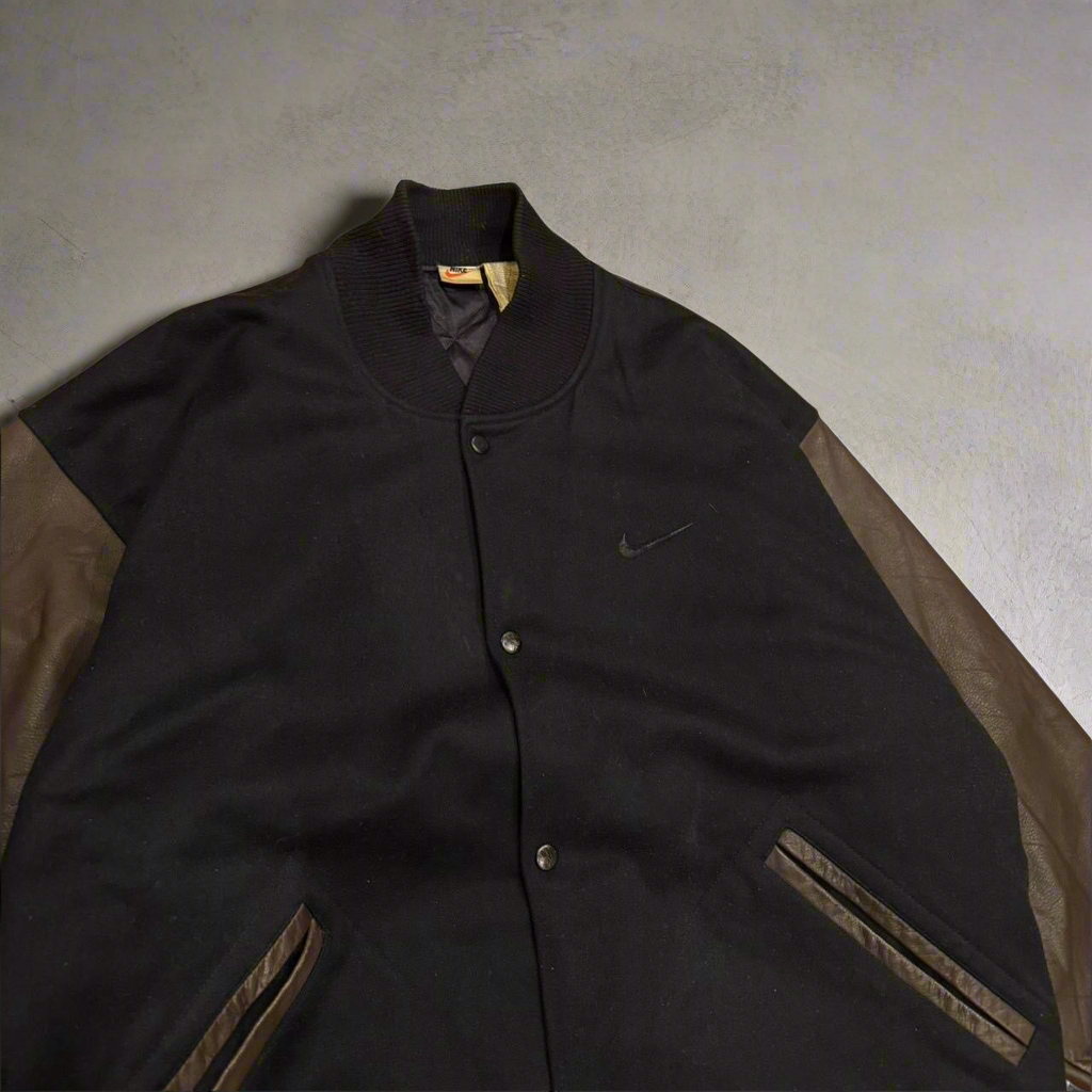 Nike Leather Varsity Jacket (1990s)