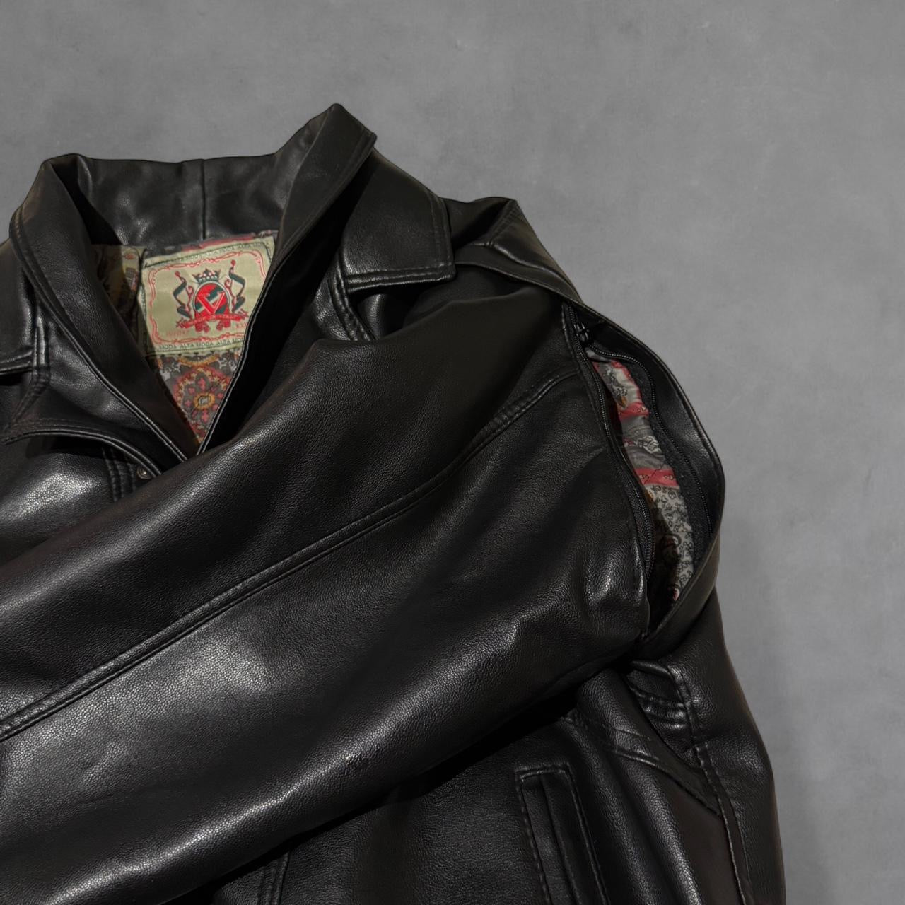 Italian Made Convertible Leather Jacket