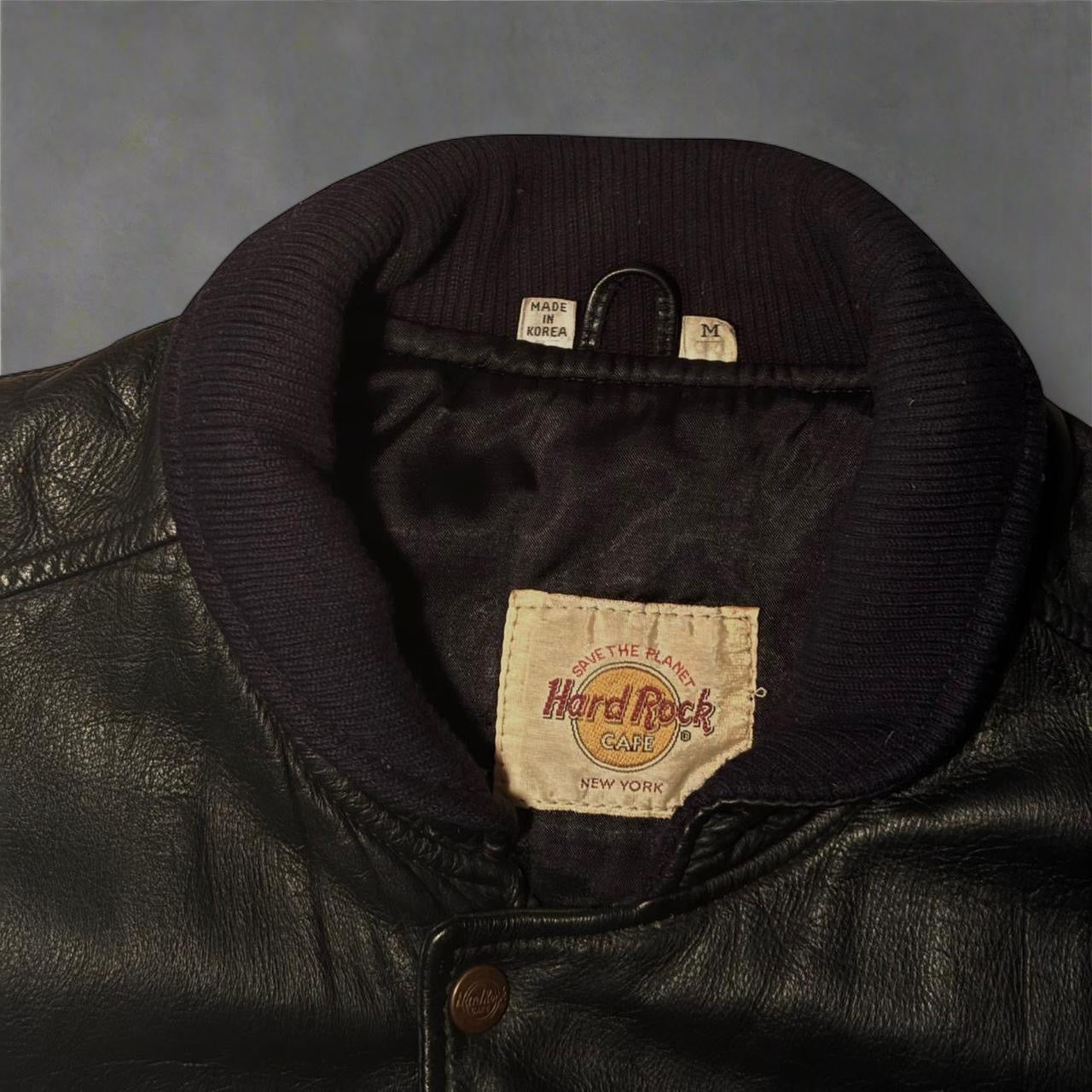 hard rock cafe leather vest