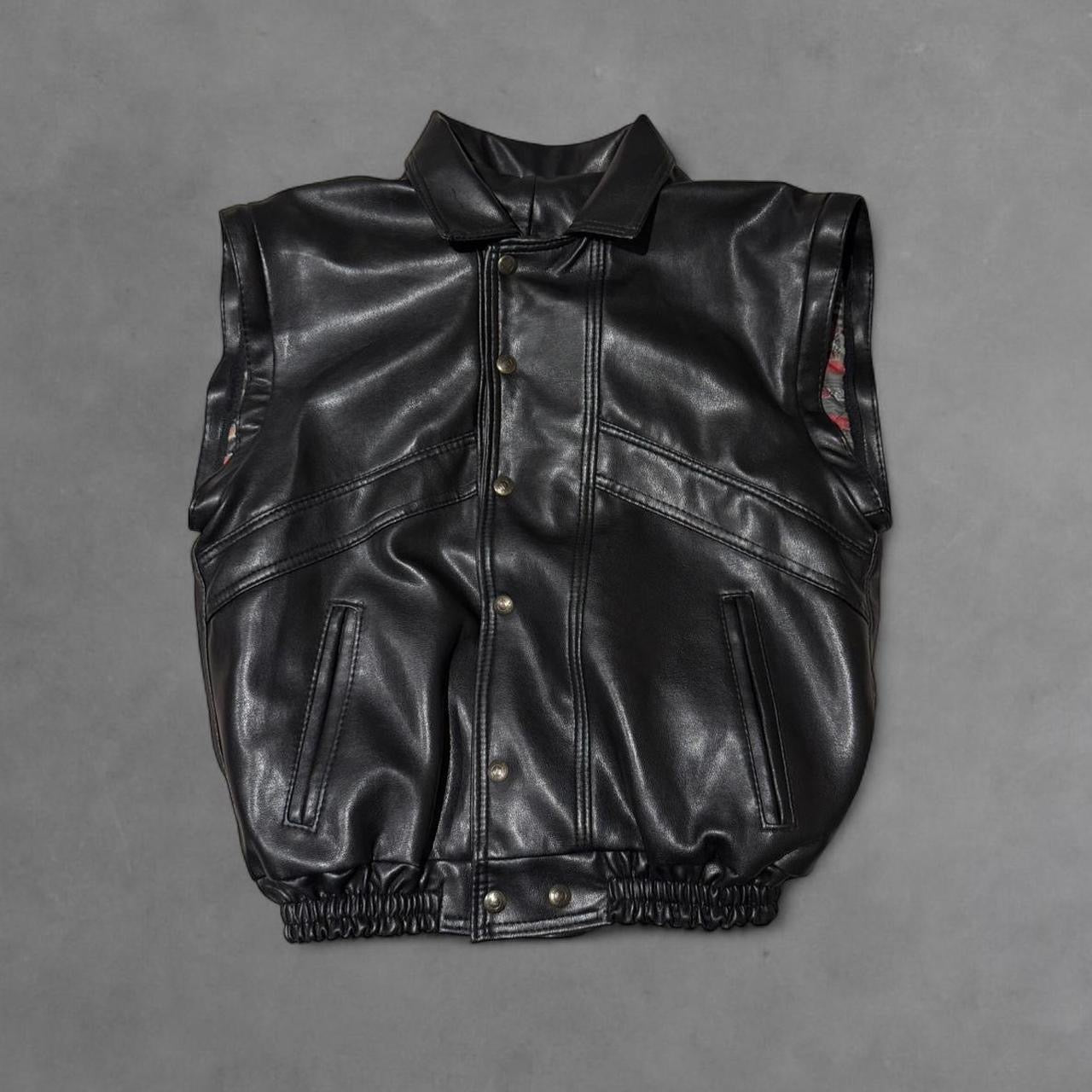 Italian Made Convertible Leather Jacket