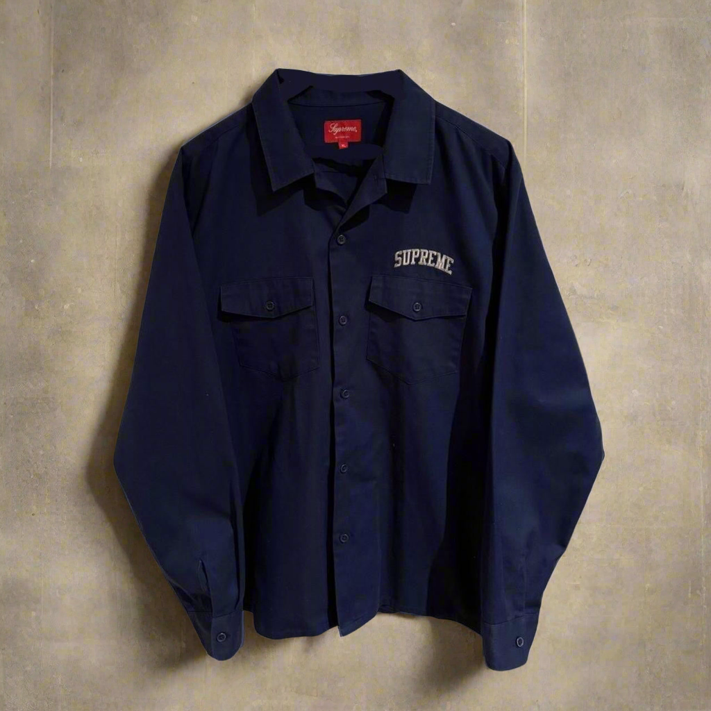 Supreme NYC Navy Work Shirt
