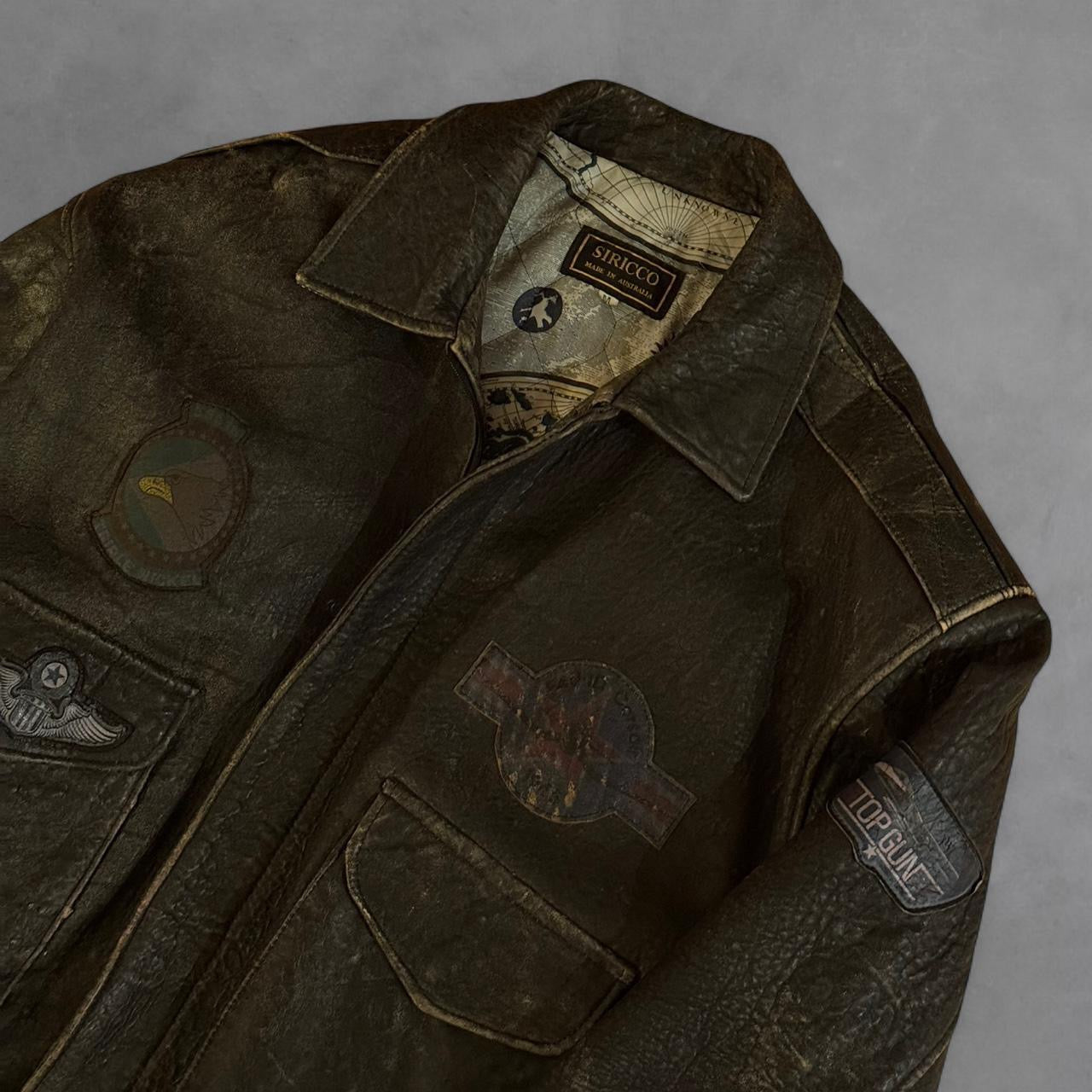 Siricco 1980’s Map-Lined Siricco Bomber Jacket