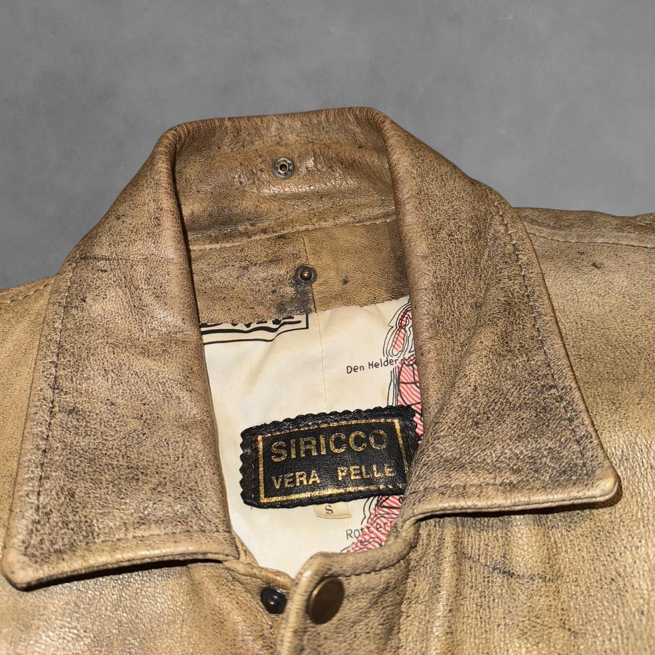 Siricco 1980s Leather Bomber Jacket
