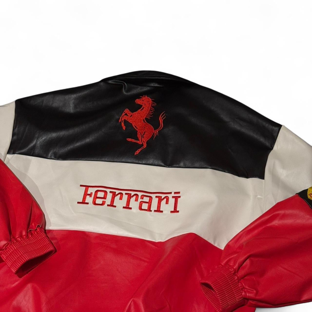 Ferrari Racing Leather Style Jacket 