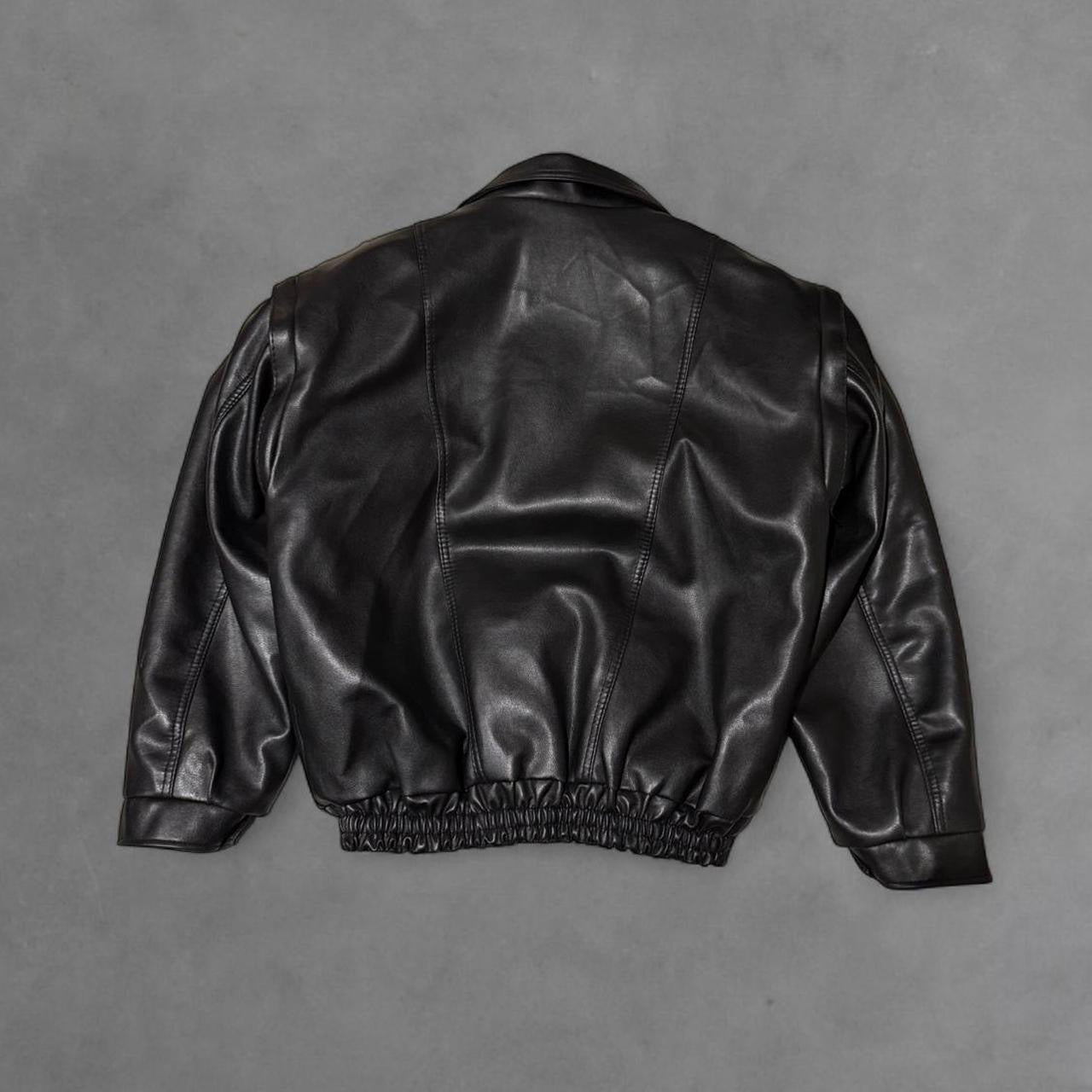 Italian Made Convertible Leather Jacket