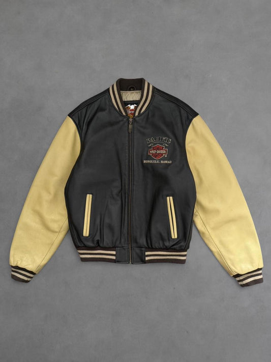 Harley Davidson Leather Bomber Jacket