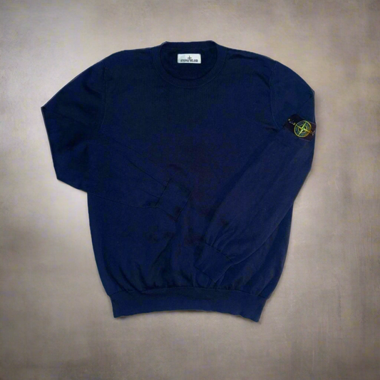 Stone Island Logo Patch Knitted Jumper