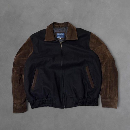 Leather/Wool Bomber Jacket