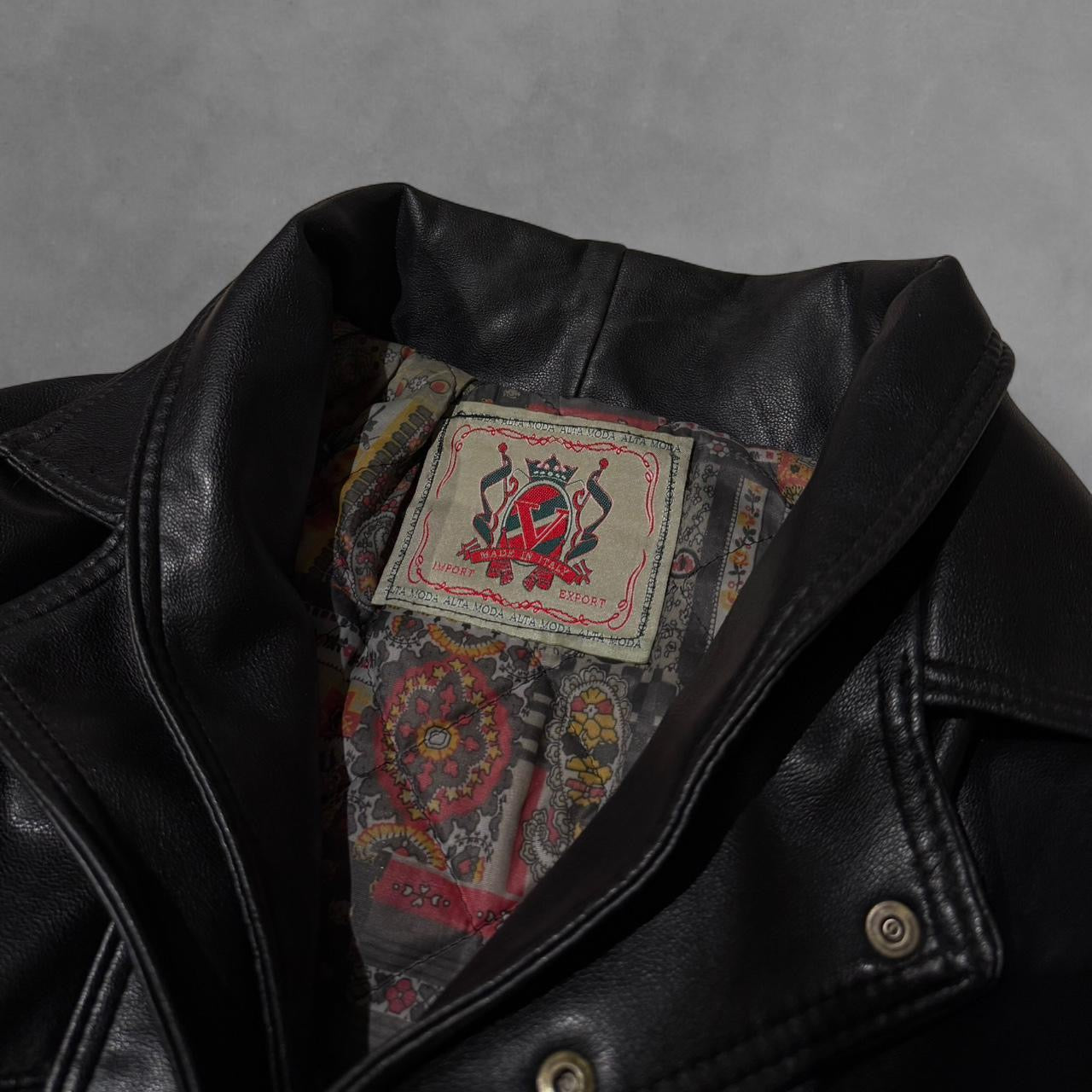 Italian Made Convertible Leather Jacket