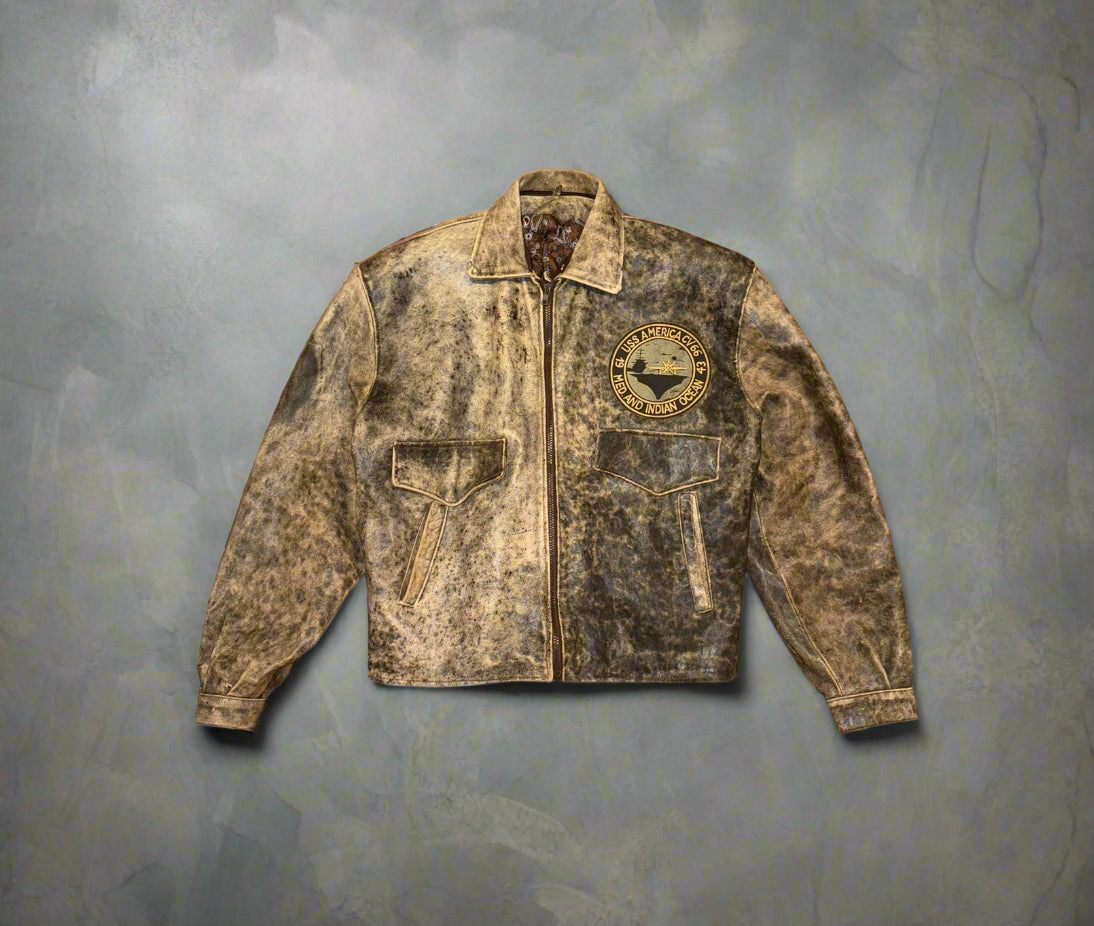 Leather Aviator Jacket (90s)