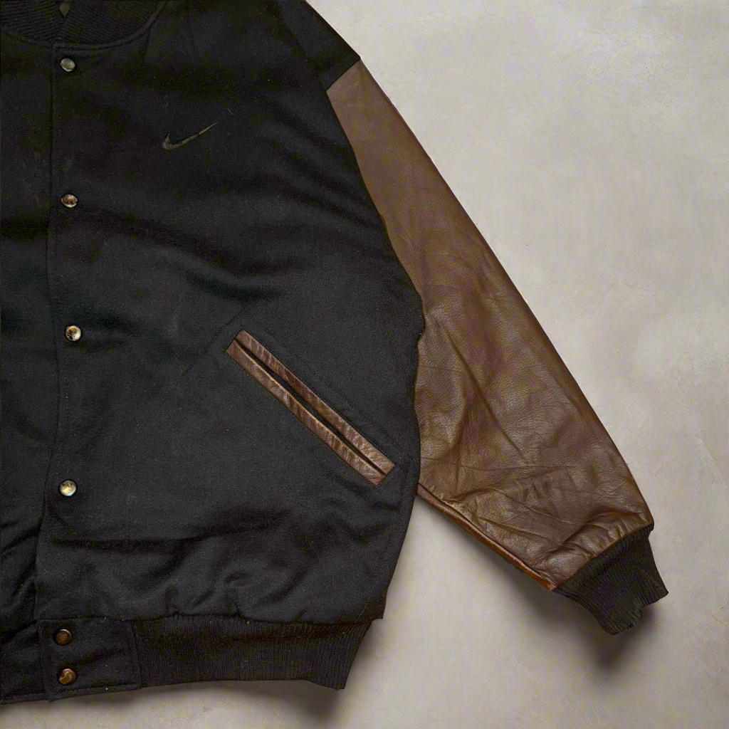 Nike Leather Varsity Jacket (1990s)