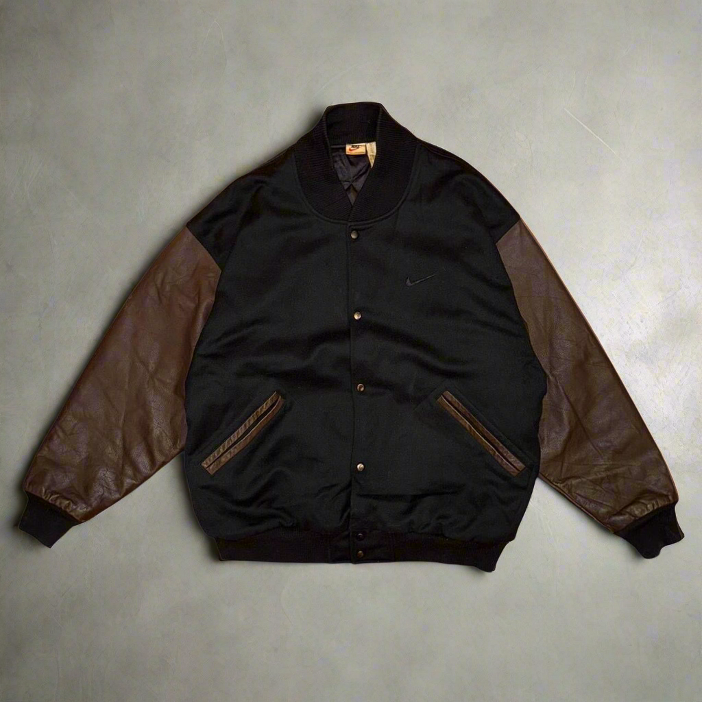 Nike Leather Varsity Jacket (1990s)