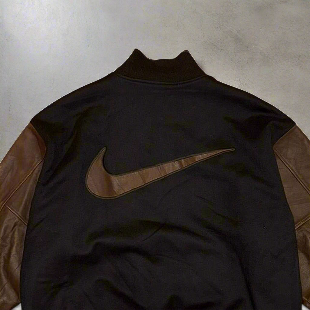 Nike Leather Varsity Jacket (1990s)