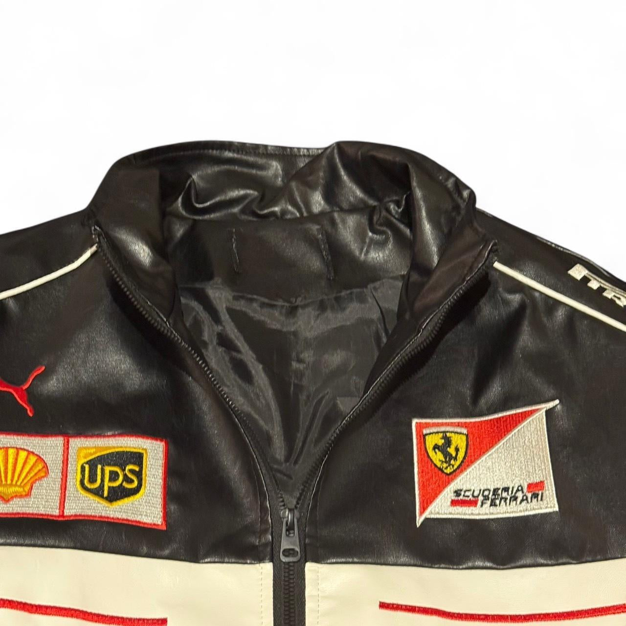 Ferrari Racing Leather Style Jacket 