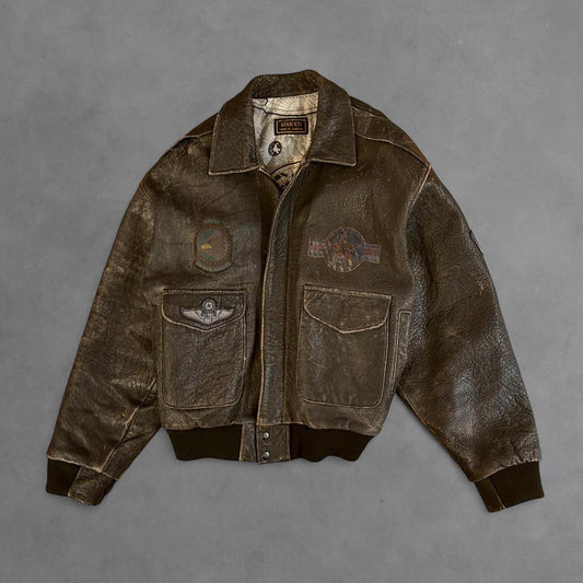 Siricco 1980’s Map-Lined Siricco Bomber Jacket