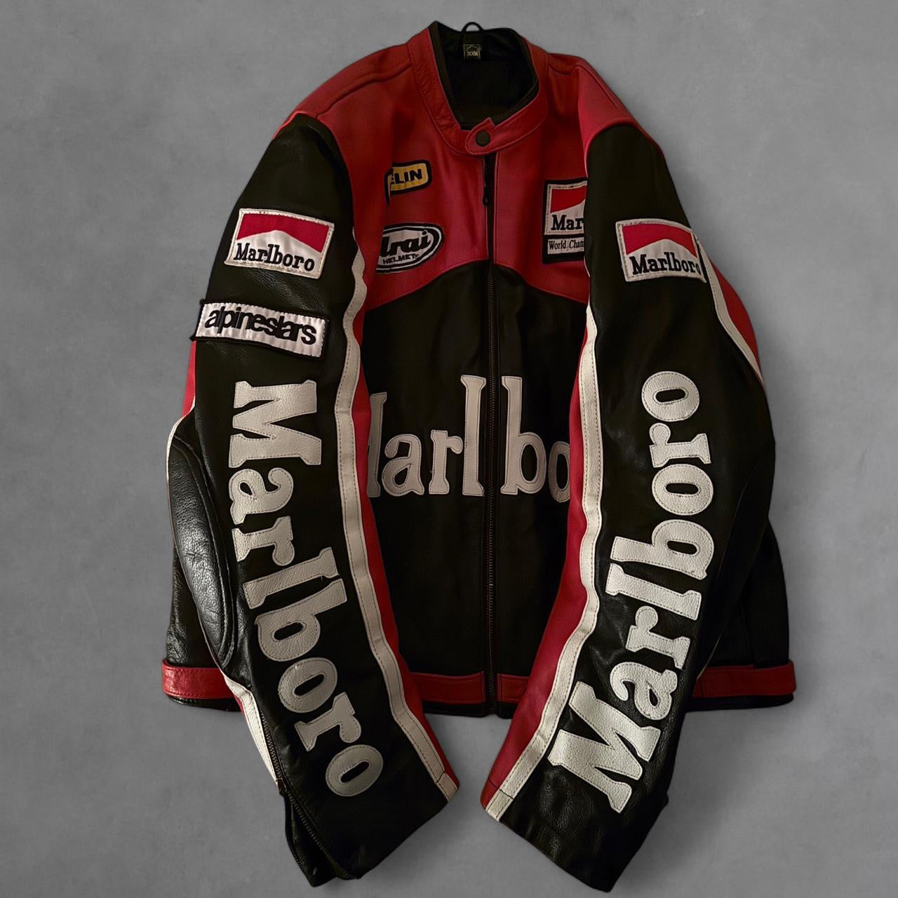 1990s Marlboro Leather Racing Jacket