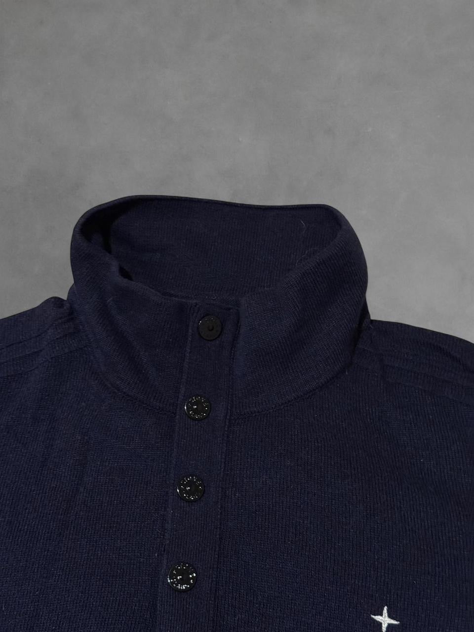 Stone Island Button Collar Knit