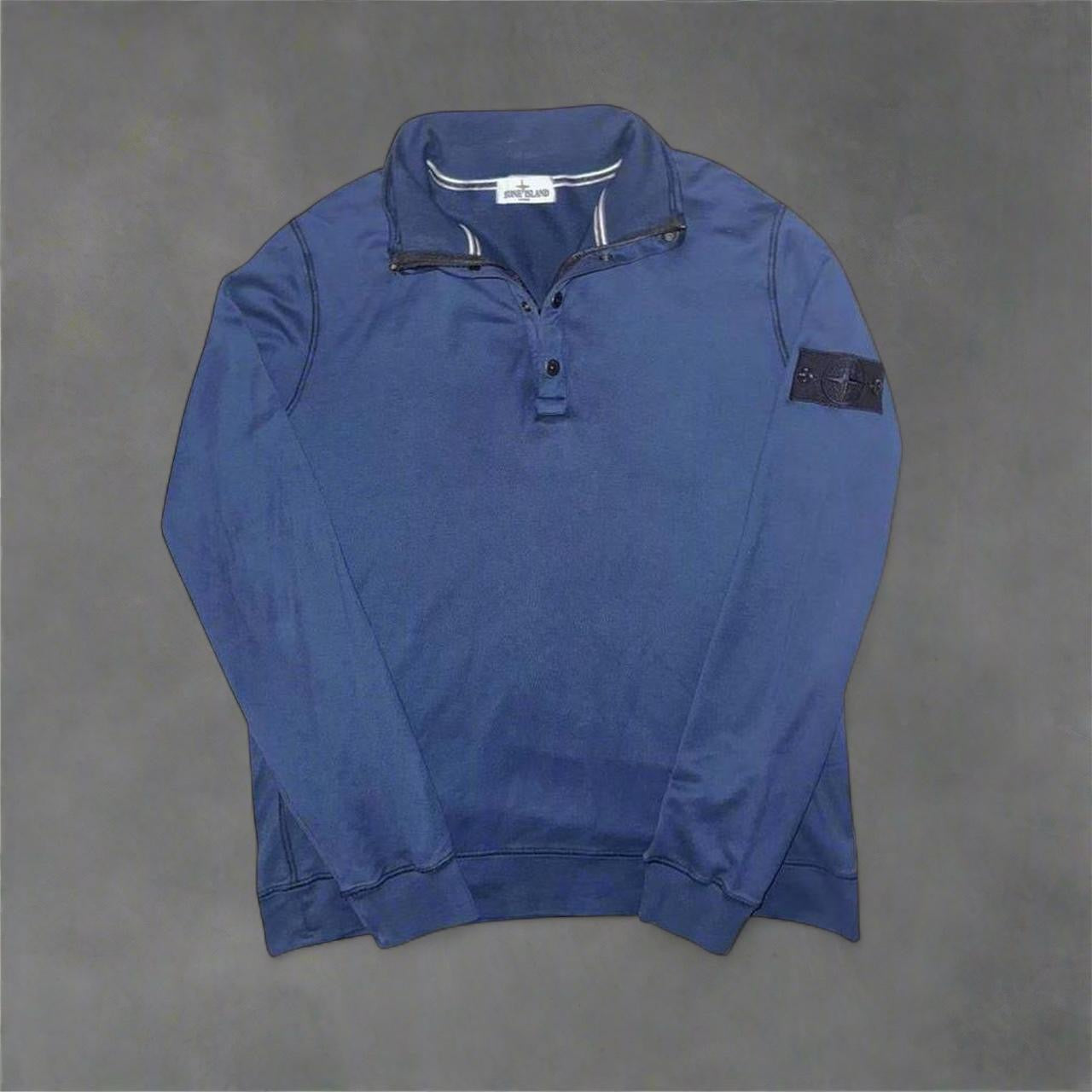 Stone Island Ghost Badge Quarter-Zip