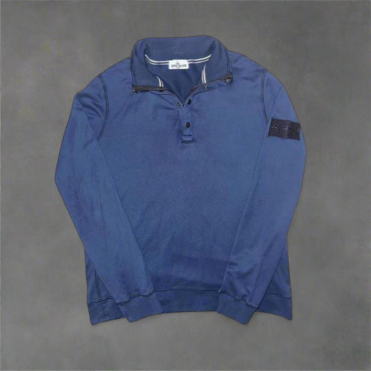 Stone Island Ghost Badge Quarter-Zip