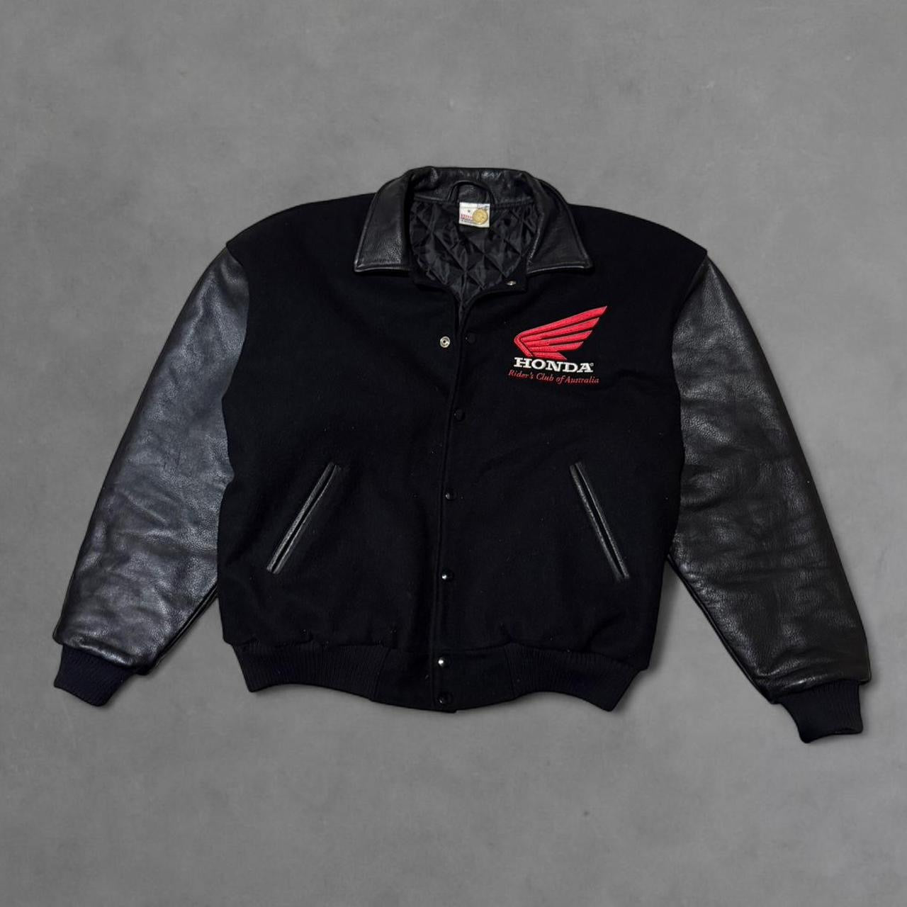 Leather Honda Varsity Jacket