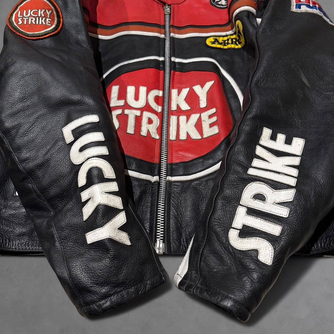 1990s Lucky Strike Leather Racing Jacket