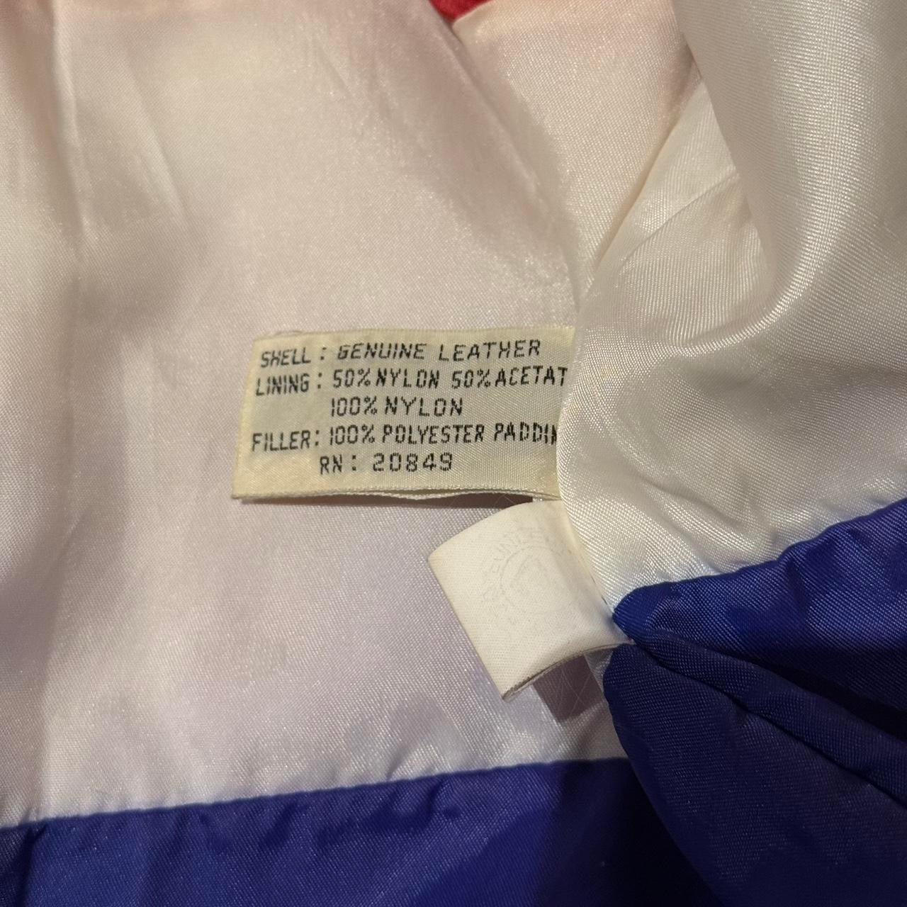WHEREMI 90s Baseball Leather Varsity Jacket