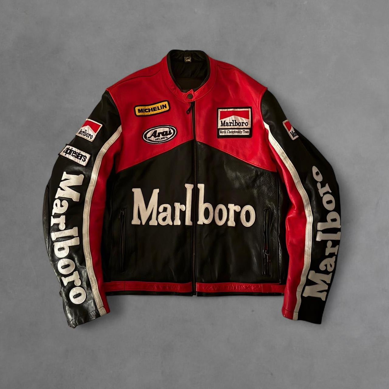 1990s Marlboro Leather Racing Jacket