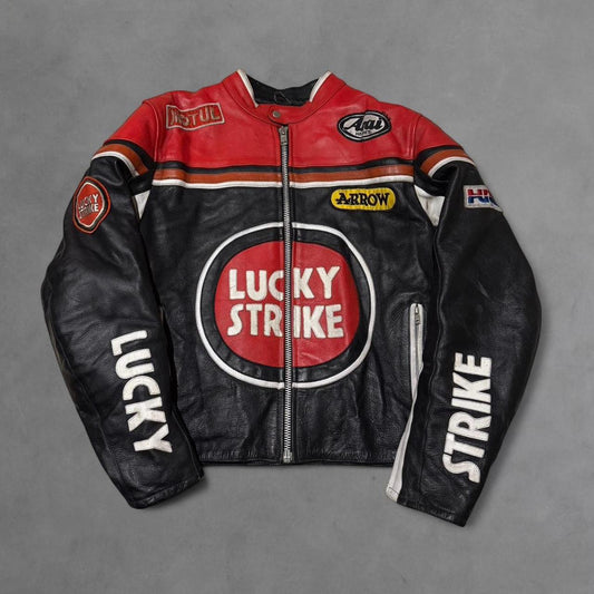 1990s Lucky Strike Leather Racing Jacket