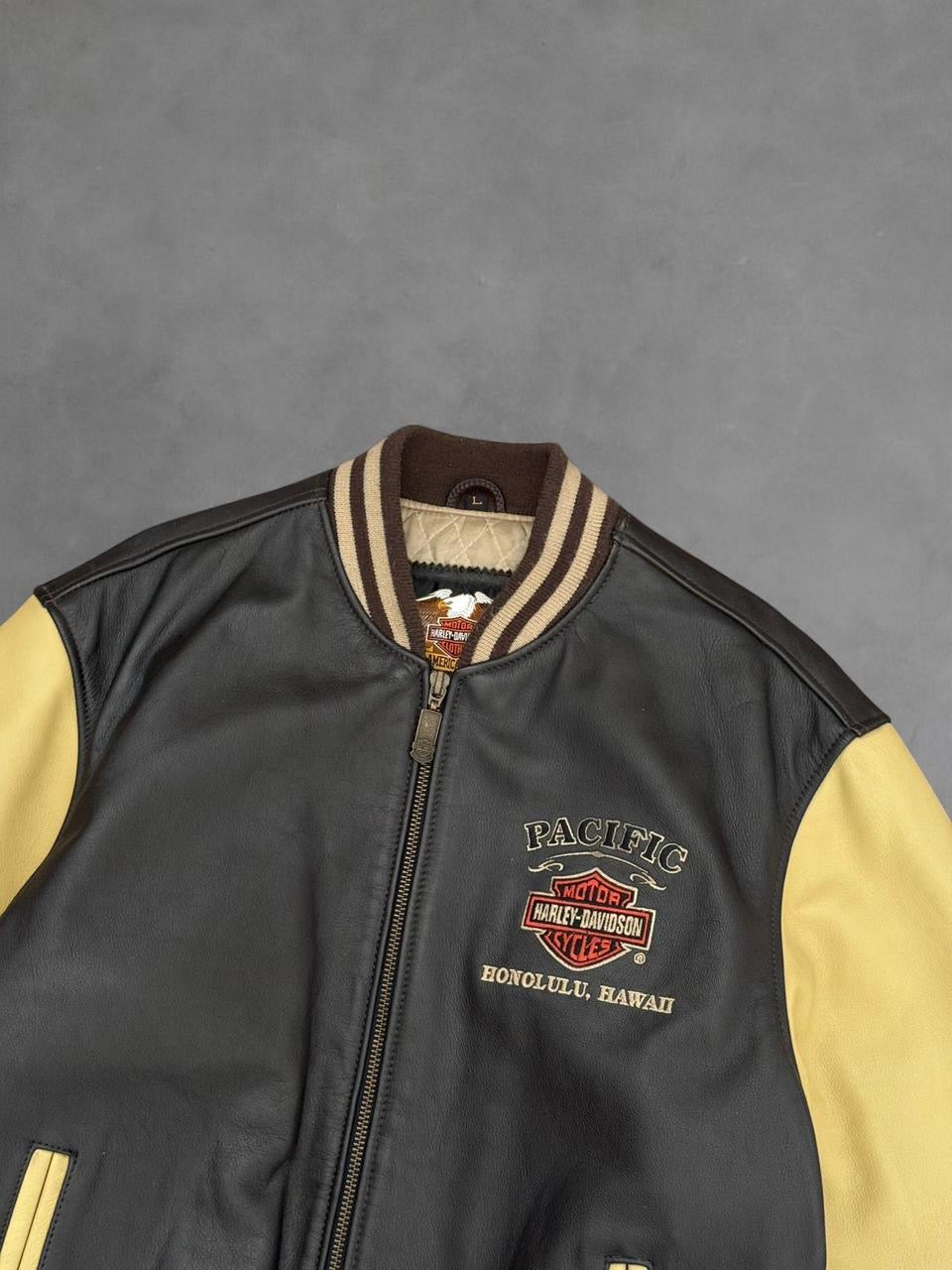 Harley Davidson Leather Bomber Jacket