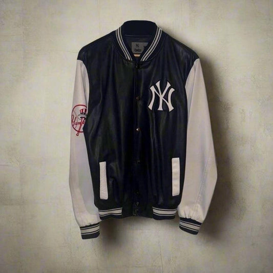 New York Yankees Leather Varsity Jacket