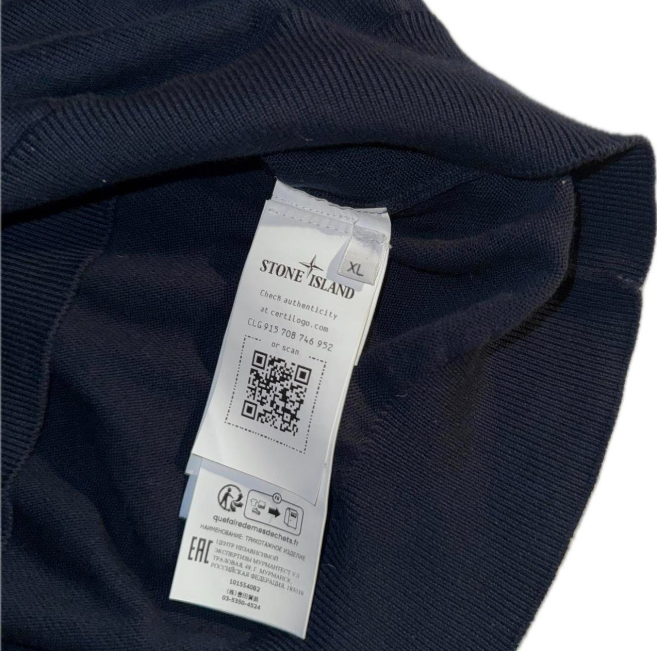 Stone Island Logo Patch Knitted Jumper